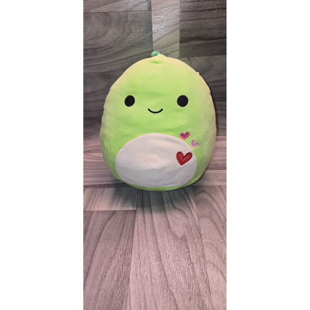 Kellytoy Squishmallows 9" Danny the Dino Green Dinosaur Stuffed Plush W/Hearts